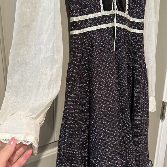 GUNNE SAX Dress Velvet Corset Vintage - Picture 3 of 11